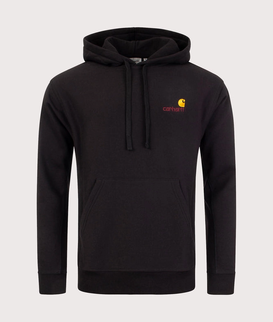 Carhartt WIP Mens Relaxed Fit American Script Hoodie